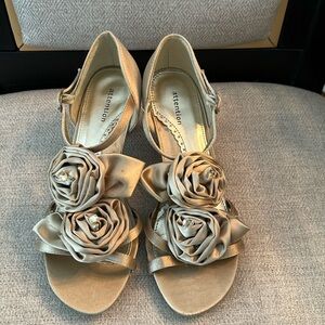 Gently used low heeled dance shoes.